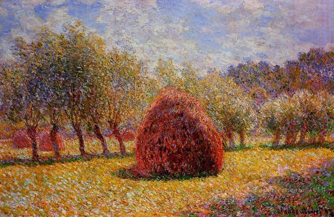 ジヴェルニーの干し草の山 1895 クロード・モネ油絵
